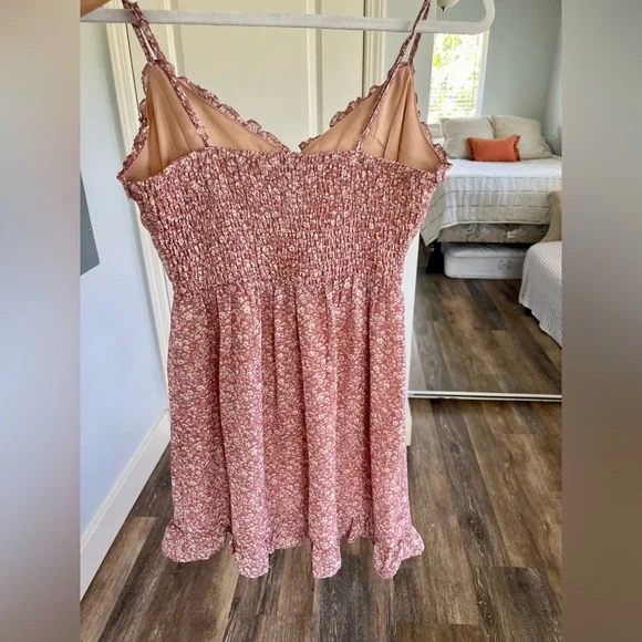 urban outfitters pink floral mini dress - Picture 6 of 6